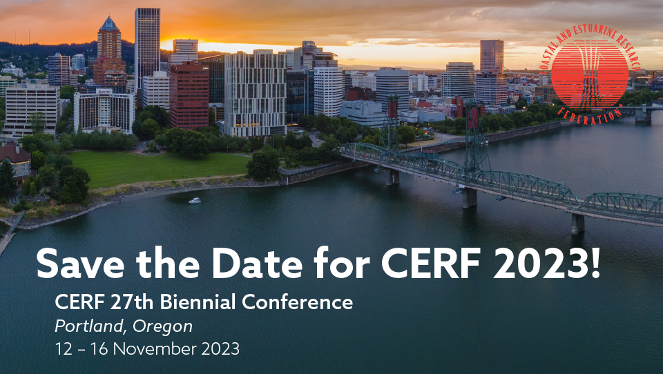 Save the Date: CERF 2023 in Portland, Oregon, USA. 12–16 November 2023.